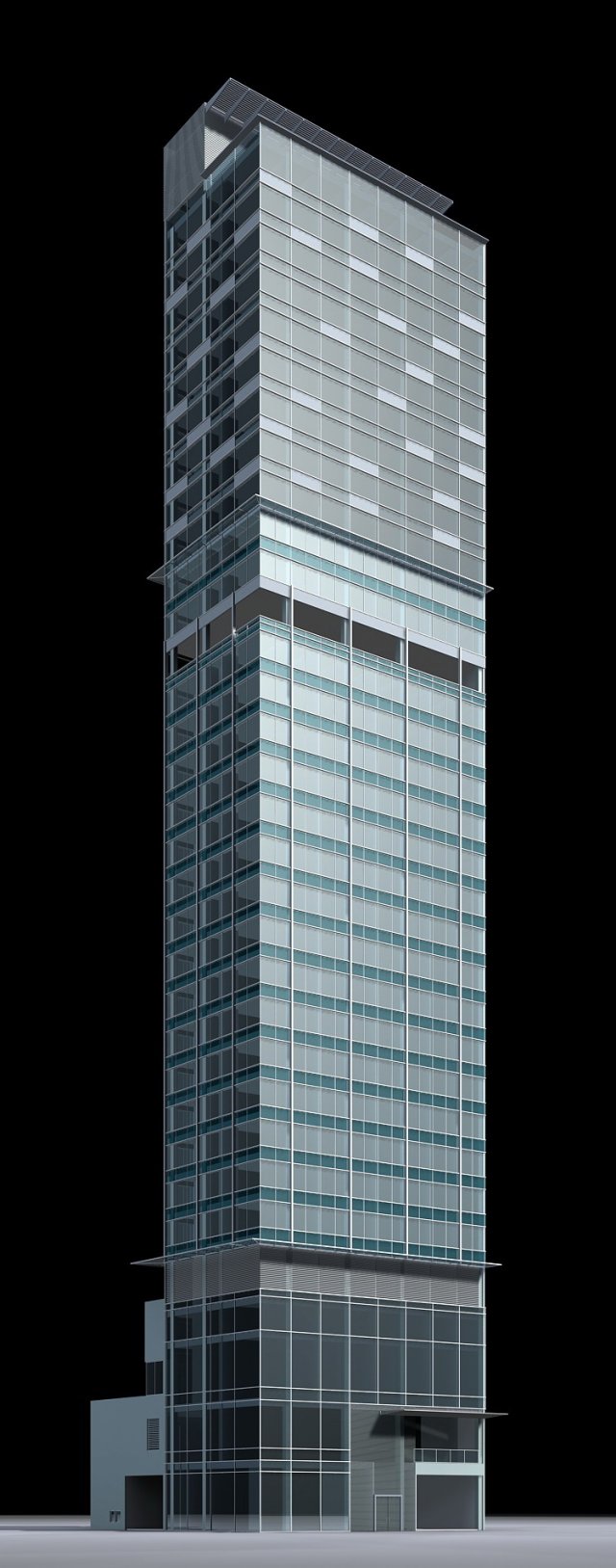 city office building construction avant-garde design hotel - 518 3D मॉडल .c4d .max .obj .3ds .fbx .stl .blend 
