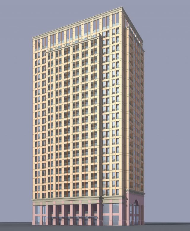 city office building construction avant-garde design hotel - 524 Modèle 3D .c4d .max .obj .3ds .fbx .stl .blend 