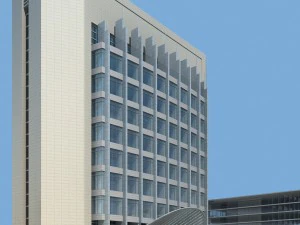 city office building construction avant-garde design hotel - 530 3D Model