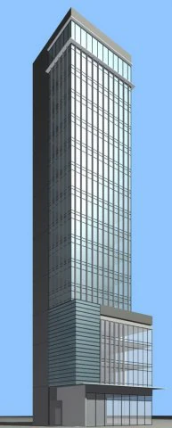 city office building construction avant-garde design hotel - 548 3D Model .c4d .max .obj .3ds .fbx .stl .blend