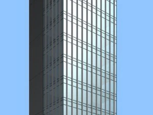 city office building construction avant-garde design hotel - 548 3D Model