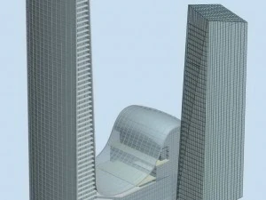 城市办公楼建设前卫设计酒店——551 3D 模型