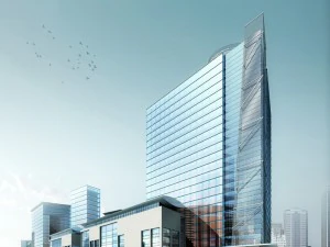 costruzione di edifici per uffici cittadini hotel di design all'avanguardia - 561 Modello 3D