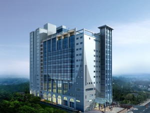 city office building construction avant-garde design hotel - 5611 Modelo 3D