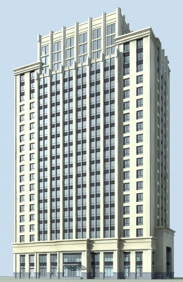 city office building construction avant-garde design hotel - 5614 3Dモデル .c4d .max .obj .3ds .fbx .stl .blend 