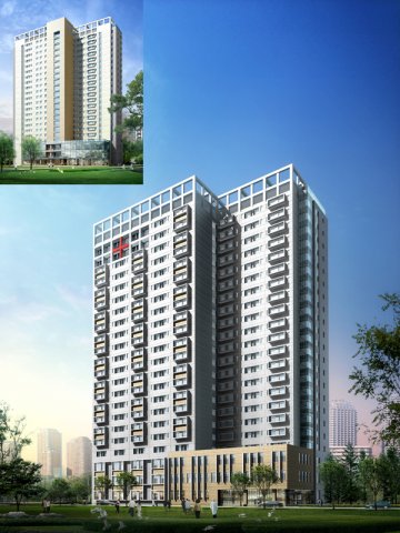 city office building construction avant-garde design hotel - 5616 Modelo 3D .c4d .max .obj .3ds .fbx .stl .blend 