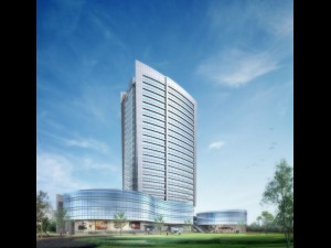 city office building construction avant-garde design hotel - 5618 3D 模型