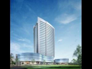 costruzione di edifici per uffici cittadini hotel dal design d'avanguardia - 5618 Modello 3D