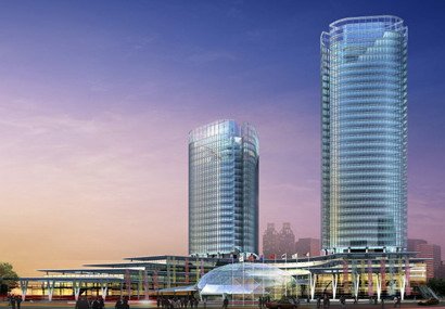 city office building construction avant-garde design hotel - 5623 Modello 3D .c4d .max .obj .3ds .fbx .stl .blend 