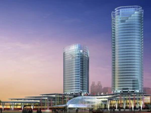 city office building construction avant-garde design hotel - 5623 3D Model