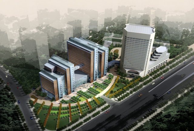 city office building construction avant-garde design hotel - 5627 3Dモデル .c4d .max .obj .3ds .fbx .stl .blend 