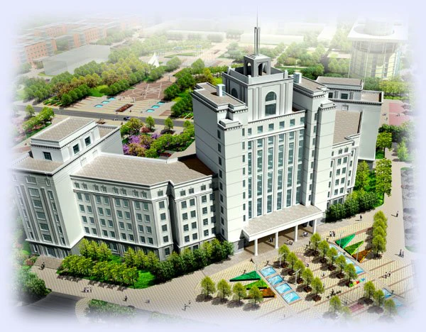 city office building construction avant-garde design hotel - 5629 3D Model .c4d .max .obj .3ds .fbx .stl .blend 