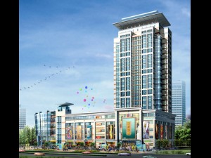 city office building construction avant-garde design hotel - 5630 3D Model