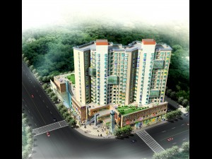 city office building construction avant-garde design hotel - 5633 3D मॉडल