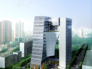 city office building construction avant-garde design hotel - 5638 3D Model