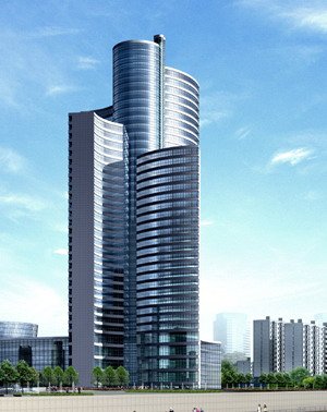 city office building construction avant-garde design hotel - 5641 3D Model .c4d .max .obj .3ds .fbx .stl .blend 
