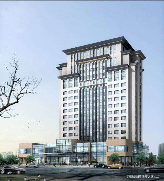 city office building construction avant-garde design hotel - 5643 3D Model .c4d .max .obj .3ds .fbx .stl .blend 