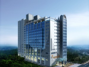city office building construction avant-garde design hotel - 5645 Model 3D