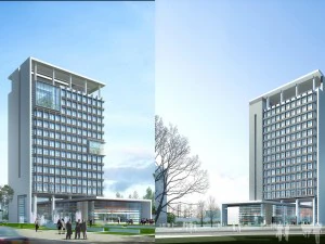 şehir ofis binası inşaatı avangard tasarım oteli - 5647 3D Model