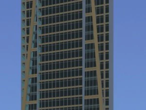 edificio de oficinas de la ciudad construcci&oacute;n hotel de dise&ntilde;o vanguardista - 5650 Modelo 3D