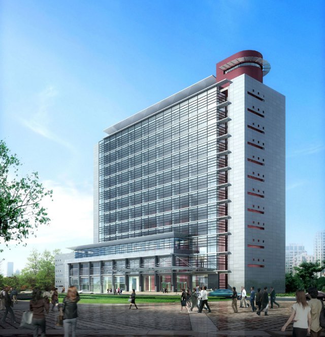city office building construction avant-garde design hotel - 5651 Model 3D .c4d .max .obj .3ds .fbx .stl .blend 