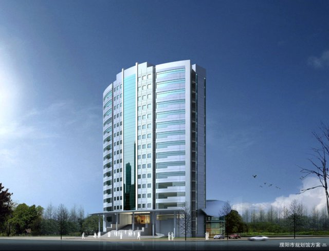 city office building construction avant-garde design hotel - 5655 3D Model .c4d .max .obj .3ds .fbx .stl .blend 