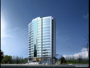 city office building construction avant-garde design hotel - 5655 3D Model