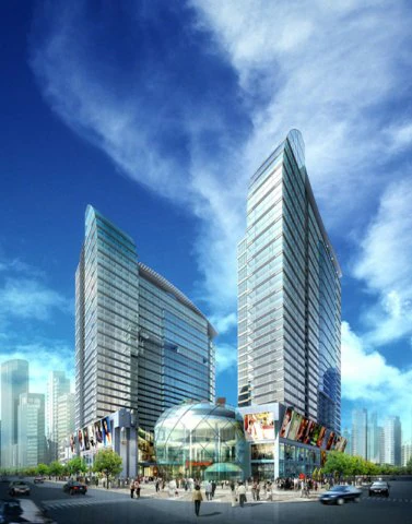 city office building construction avant-garde design hotel - 5657 3D Model .c4d .max .obj .3ds .fbx .stl .blend