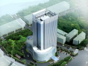 construção de edifício de escritórios da cidade hotel de design de vanguarda - 5658 Modelo 3D