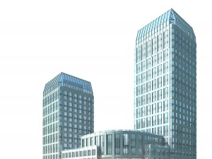 city office building construction avant-garde design hotel - 5659 3D मॉडल