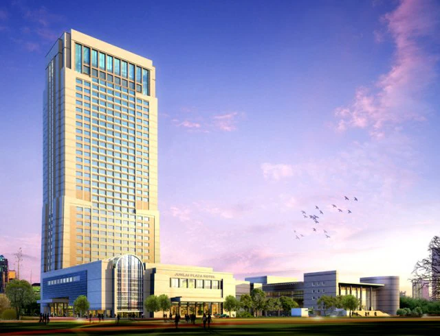 city office building construction avant-garde design hotel - 5660 3D Model .c4d .max .obj .3ds .fbx .stl .blend
