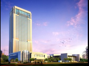 city office building construction avant-garde design hotel - 5660 3D Model