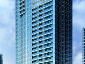 city office building construction avant-garde design hotel - 5662 3D Model