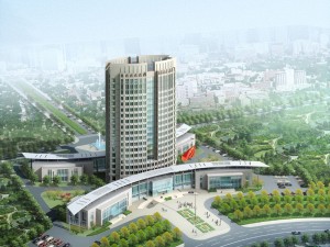 city office building construction avant-garde design hotel - 5665 3D Model