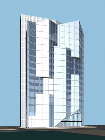 city office building construction avant-garde design hotel - 5667 Modèle 3D .c4d .max .obj .3ds .fbx .stl .blend 