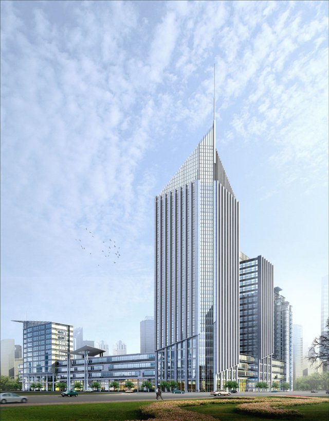 city office building construction avant-garde design hotel - 5670 3D मॉडल .c4d .max .obj .3ds .fbx .stl .blend 