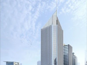 city office building construction avant-garde design hotel - 5670 3D Model