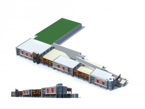 city office building construction avant-garde design hotel - 5671 3D Model