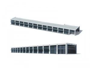 edif&iacute;cio de escrit&oacute;rios da cidade constru&ccedil;&atilde;o hotel de design de vanguarda - 5678 Modelo 3D