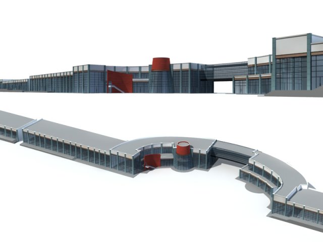 city office building construction avant-garde design hotel - 5683 3Dモデル .c4d .max .obj .3ds .fbx .stl .blend 