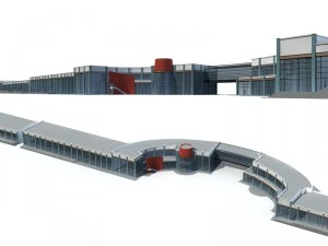 costruzione di edifici per uffici cittadini hotel di design all'avanguardia - 5683 Modello 3D