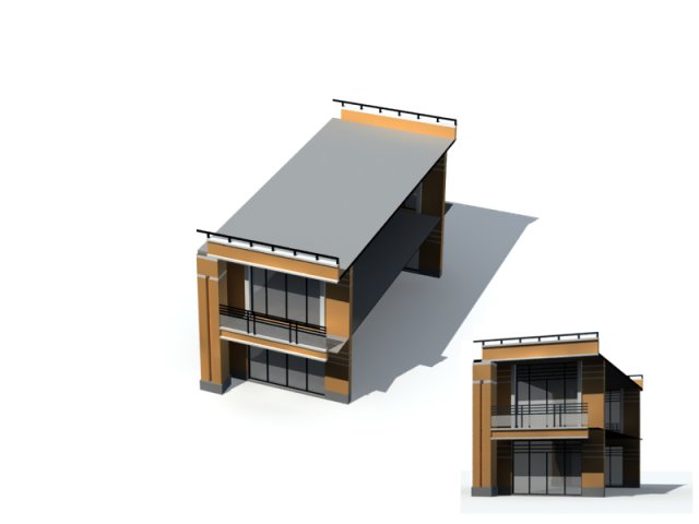 city office building construction avant-garde design hotel - 5688 Modelo 3D .c4d .max .obj .3ds .fbx .stl .blend 