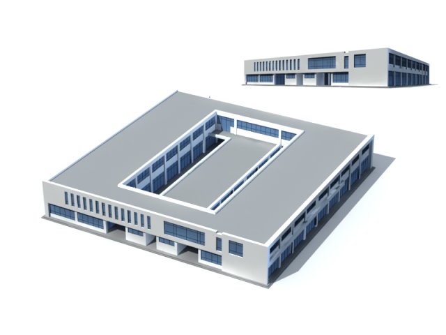 city office building construction avant-garde design hotel - 5691 3D-Modell .c4d .max .obj .3ds .fbx .stl .blend 
