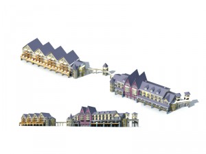 city office building construction avant-garde design hotel - 56403 3D 模型