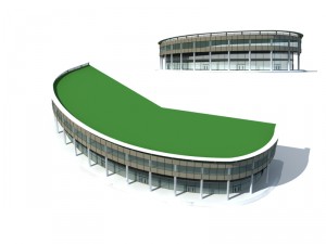 city office building construction avant-garde design hotel - 56407 3D Model