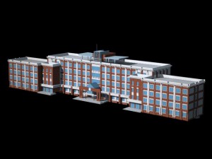 city planning office building fashion design - 08 3D Model