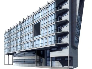 city planning office building fashion design - 11 3D Model