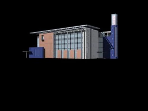 dise&ntilde;o de moda del edificio de oficinas de planificaci&oacute;n urbana - 12 Modelo 3D