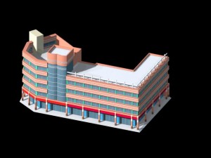 city planning office building fashion design - 14 Model 3D