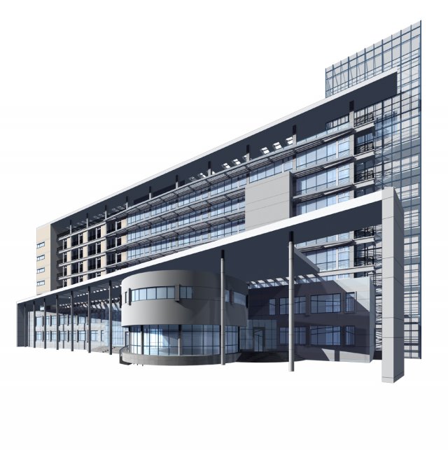 city planning office building fashion design - 16 3D Model .c4d .max .obj .3ds .fbx .stl .blend 